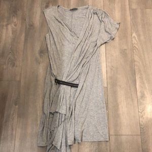McQ Asymmetric Grey Dress, size M
